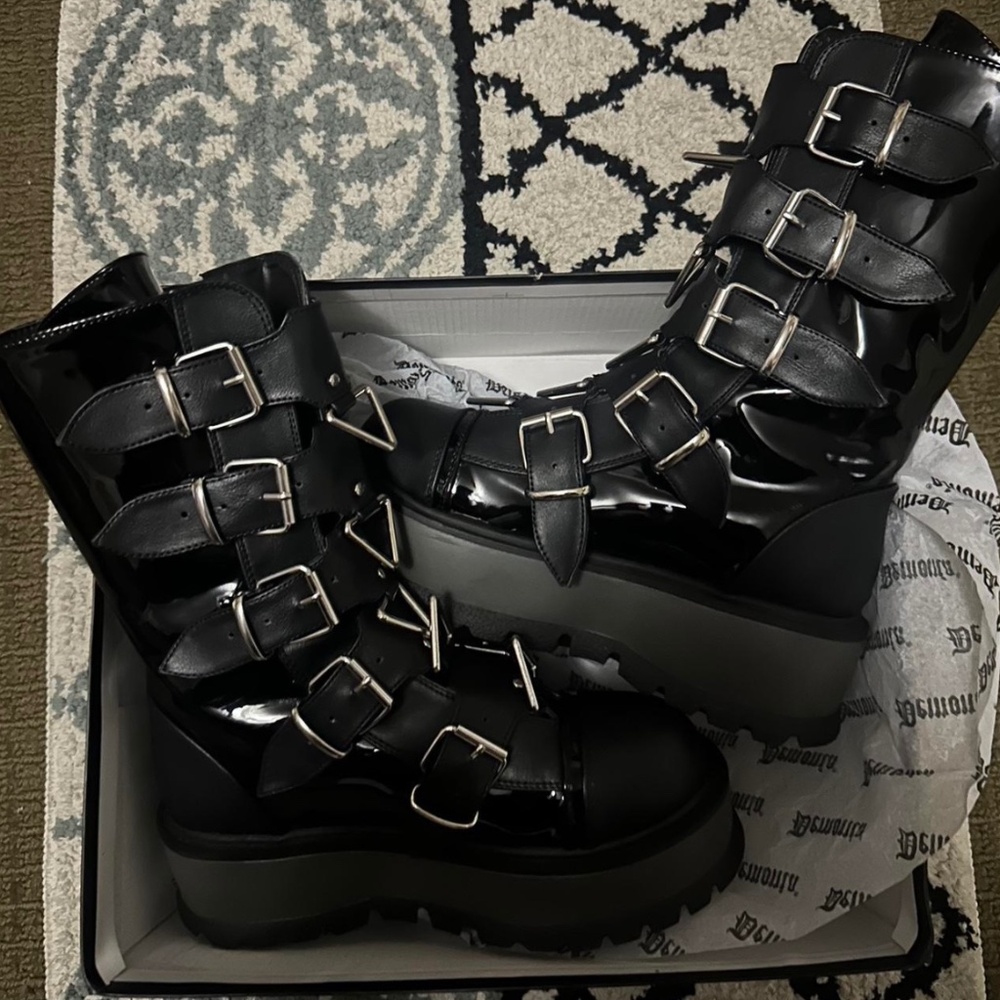 Demonia Slacker Combat Boots